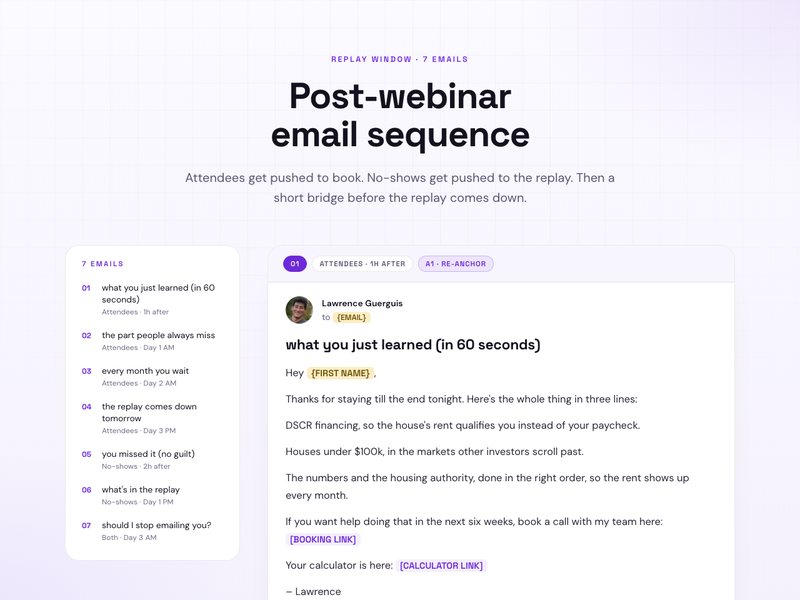 Post-webinar preview
