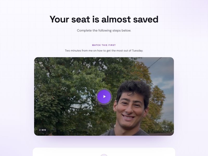 Thank-you page preview